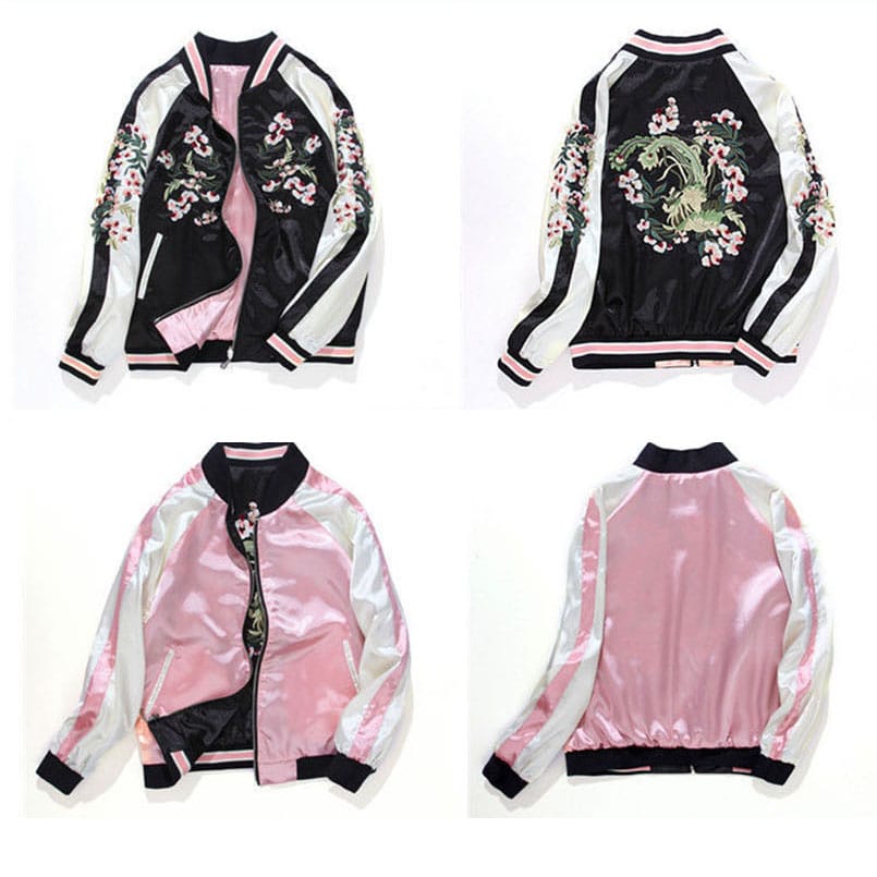 Blossom Reign – Reversible Sukajan Jacket