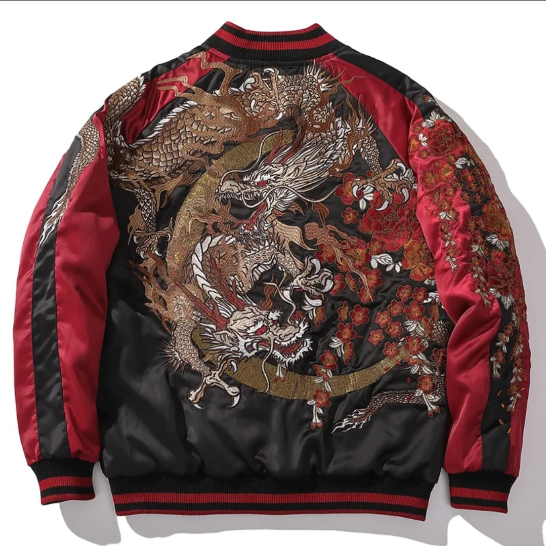 Crimson Dynasty Sukajan Bomber