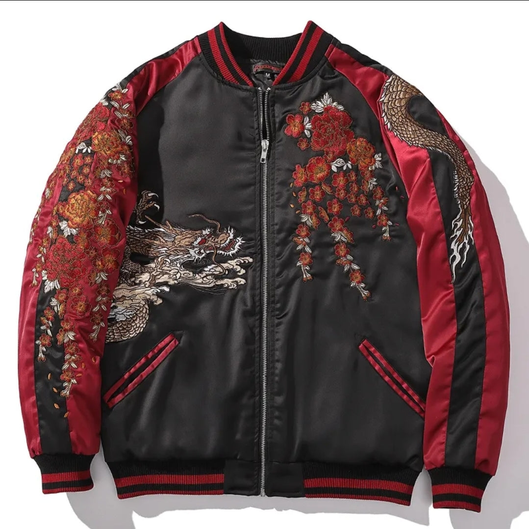 Crimson Dynasty Sukajan Bomber