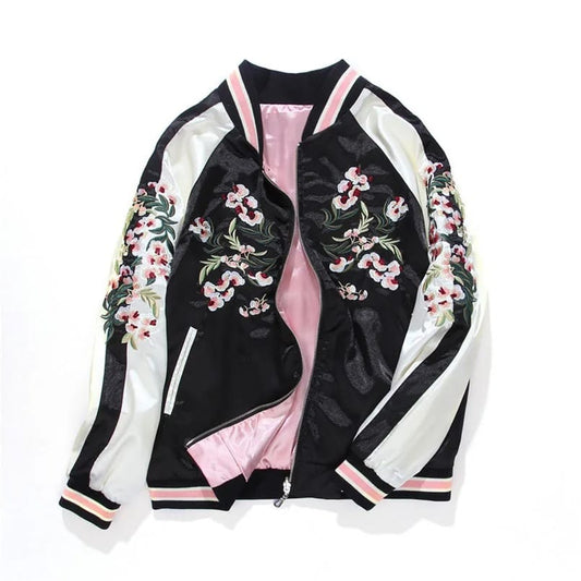 Blossom Reign – Reversible Sukajan Jacket