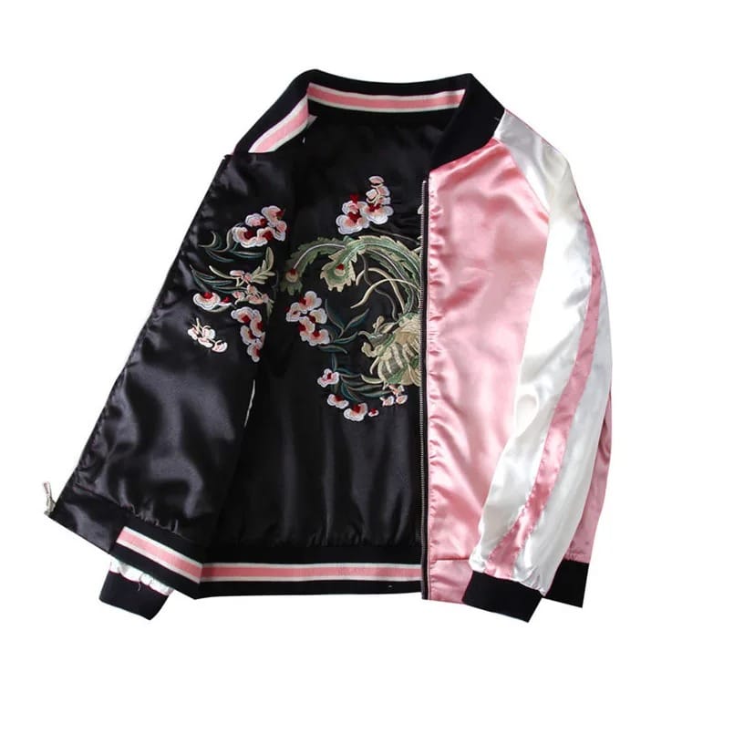 Blossom Reign – Reversible Sukajan Jacket