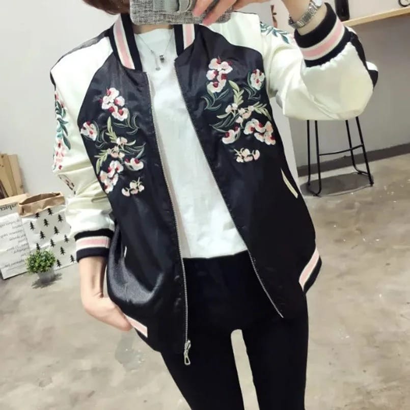 Blossom Reign – Reversible Sukajan Jacket