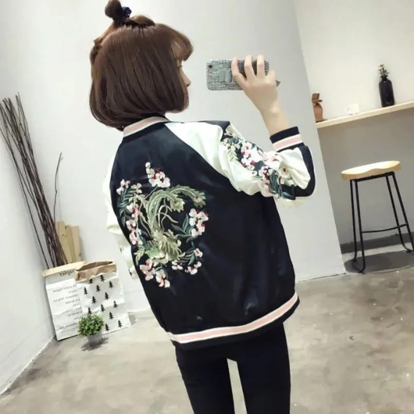Blossom Reign – Reversible Sukajan Jacket