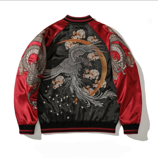 Crimson Rebirth Sukajan Bomber