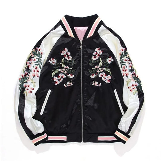 Blossom Reign – Reversible Sukajan Jacket